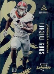 2018 Panini Luminance Luminary Sony Michel #20 card