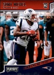 2018 Panini Playoff Base Set Sony Michel #211 card