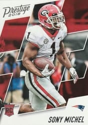 2018 Panini Prestige Base Set Sony Michel #223 card