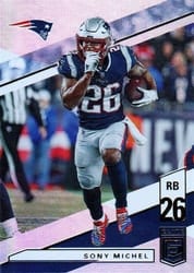 2019 Donruss Elite Base Set Sony Michel #76 card