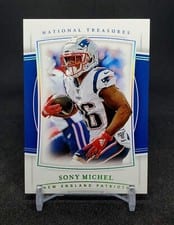 2019 Panini National Treasures Sony Michel #97 card