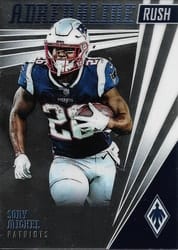 2019 Panini Phoenix Adrenaline Rush Sony Michel #17 card