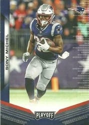 2019 Panini Playoff Base Set Sony Michel #2 card