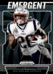 2019 Panini Prizm Emergent Sony Michel #3 card