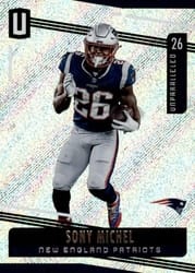 2019 Panini Unparalleled Base Set Sony Michel #14 card