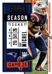2020 Panini Contenders Base Set Sony Michel #42 card
