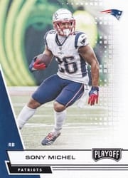 2020 Panini Playoff Base Set Sony Michel #17 card