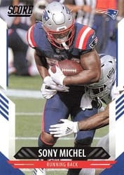 2021 Score Base Set Sony Michel #38 card