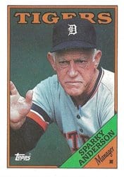 1988 Topps Base Set Sparky Anderson #14 card