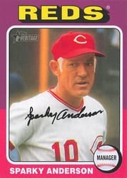 2024 Topps Heritage Mini Base Set Sparky Anderson #111 card