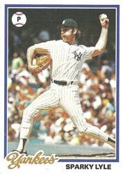 1978 Topps Base Set Sparky Lyle #35 card
