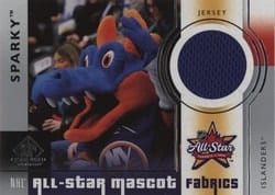 2024-25 SP Game Used 2024 All-Star Mascot Fabrics Sparky The Dragon #ASMF-14 card