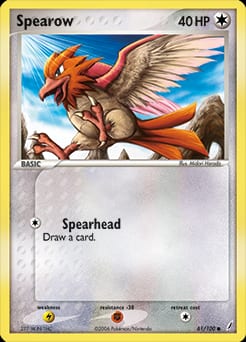 Crystal Guardians Spearow #61 card