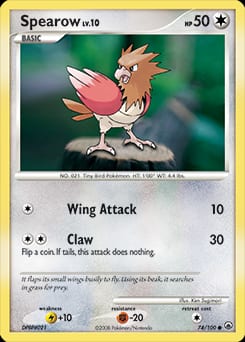 Majestic Dawn Spearow #74 card