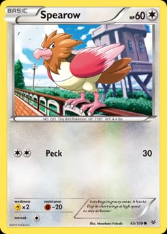 Roaring Skies Spearow #65 card