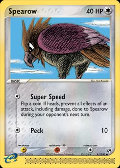 Sandstorm Spearow #81 card