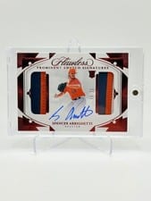 2024 Panini Flawless Prominent Swatch Signatures Spencer Arrighetti #PSS-SA card