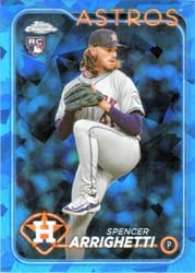 2024 Topps Chrome Update Sapphire Edition Base Set Spencer Arrighetti #USCS52 card