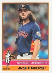 2025 Topps Heritage Base Set Spencer Arrighetti #454 card
