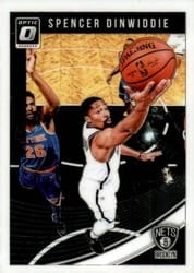 2018-19 Donruss Optic Base Set Spencer Dinwiddie #106 card