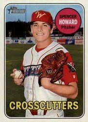 2018 Topps Heritage Minor League Base Set Spencer Howard #52 card
