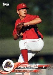2018 Topps Pro Debut Base Set Spencer Howard #172 card