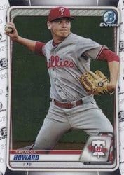 2020 Bowman Chrome Prospects Spencer Howard #BCP-55 card