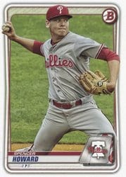 2020 Bowman Prospects Spencer Howard #BP-55 card