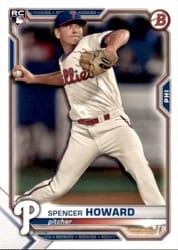 2021 Bowman Base Set Spencer Howard #16 card