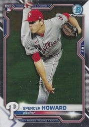 2021 Bowman Chrome Base Set Spencer Howard #59 card