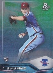 2021 Bowman Platinum Base Set Spencer Howard #96 card