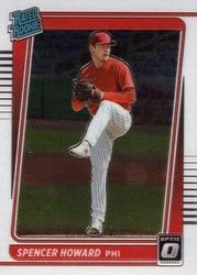 2021 Donruss Optic Base Set Spencer Howard #67 card