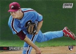 2021 Stadium Club Chrome Base Set Spencer Howard #109 card