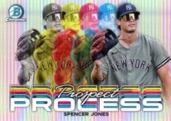 2023 Bowman Chrome Prospect Process Spencer Jones #PRP-18 card