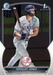 2023 Bowman Chrome Prospects Spencer Jones #BCP-139 card