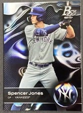 2023 Bowman Platinum Top Prospect Autographs Spencer Jones #TOP-62 card