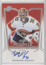 2021-22 SPx SPx Rookie Signatures Spencer Knight #SPXR-SK card