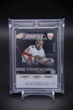 2021-22 Upper Deck Credentials Debut Ticket Access Acetate Spencer Knight #DTA-SK card