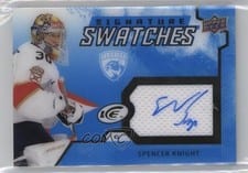 2021-22 Upper Deck Ice Signature Swatches Spencer Knight #SS-SK card