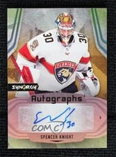 2021-22 Upper Deck Synergy Rookie Autographs Spencer Knight #AR-SK card
