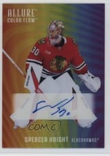 2025-26 Upper Deck Allure Color Flow Full Rainbow Auto Spencer Knight #RA-SK card