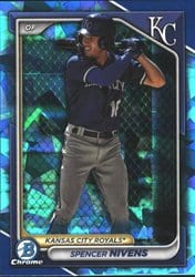 2024 Bowman Sapphire Edition Base Set Spencer Nivens #BCP-37 card