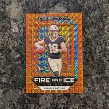 2024 Panini Obsidian Fire and Ice Spencer Rattler #24 card