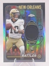 2024 Topps Chrome Topps Chrome Rookie Relics Spencer Rattler #CRR-SR card