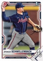 2021 Bowman Draft Base Set Spencer Schwellenbach #BD-44 card