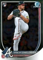2025 Bowman Chrome Base Set Spencer Schwellenbach #84 card