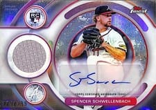 2025 Finest Rookie Autograph Relics Spencer Schwellenbach #RAJR-SS card