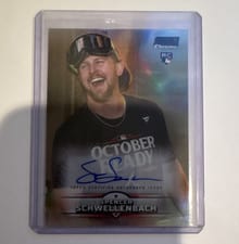 2025 Stadium Club Chrome Autographs Spencer Schwellenbach #SCCA-SS card