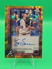 2025 Topps Chrome Update Sapphire Chrome Sapphire Autographs Spencer Schwellenbach #USA-SS card