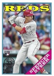 2023 Topps 1988 Topps Baseball (Series 2) Spencer Steer #2T88-38 card